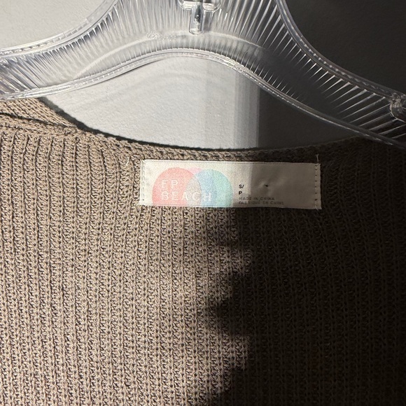 Free People Beach Living in This Sweater Long Duster Cardigan Size Small - Picture 6 of 7